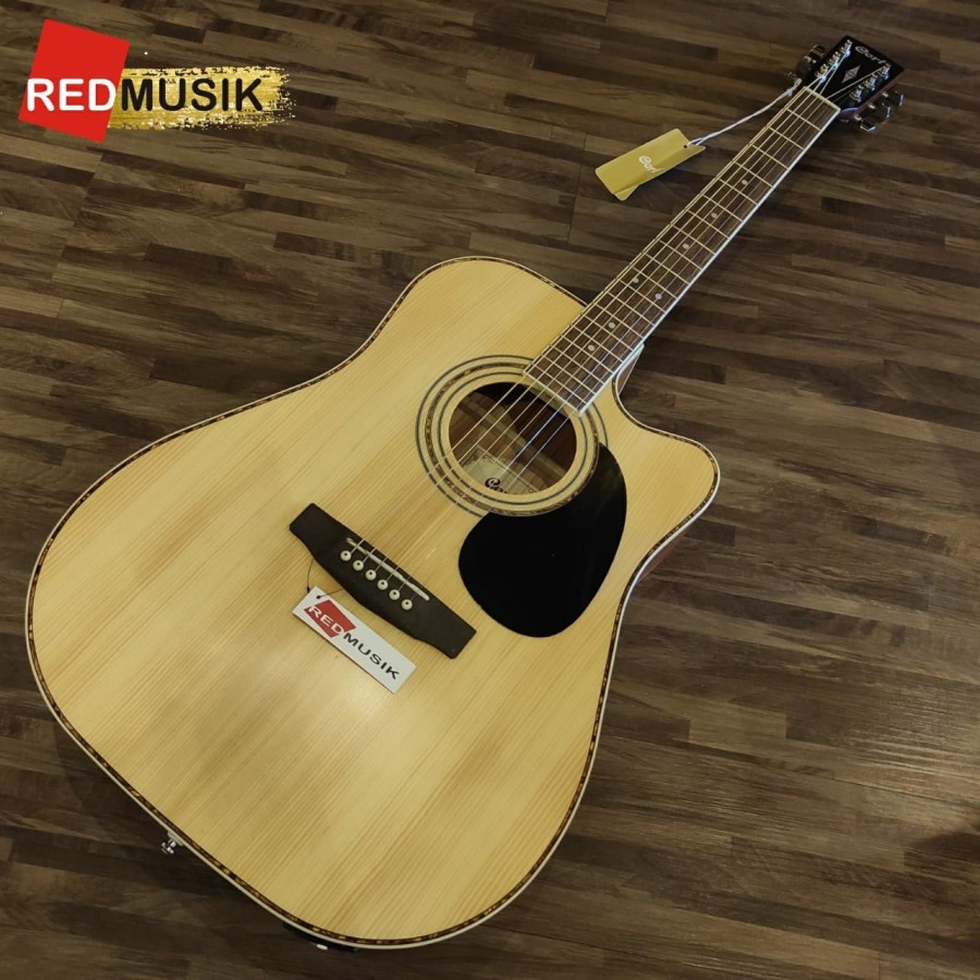 Gitar Cort Akustik Elektrik AD880CE AD 880 CE Natural Original - Natural