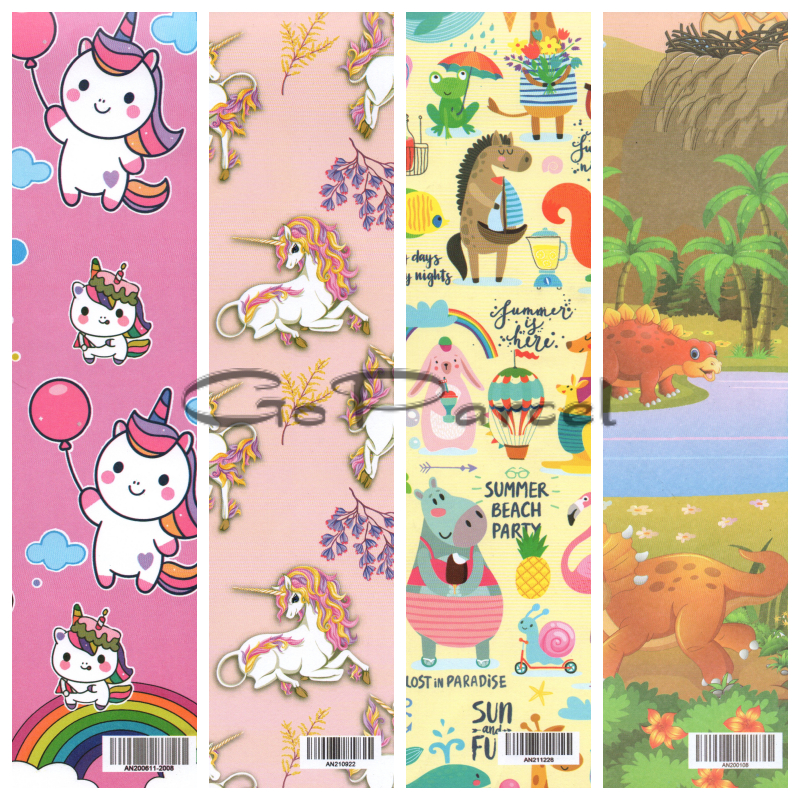 

( 5 Lembar ) KERTAS KADO VL AN ANIMAL - GIFT WRAPPING PAPAPER FISH BINATANG ZOO CIRCUS PET