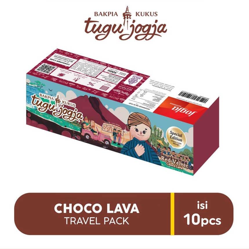 

Bakpia Kukus Tugu Choco Lava Travel Pack Isi 10