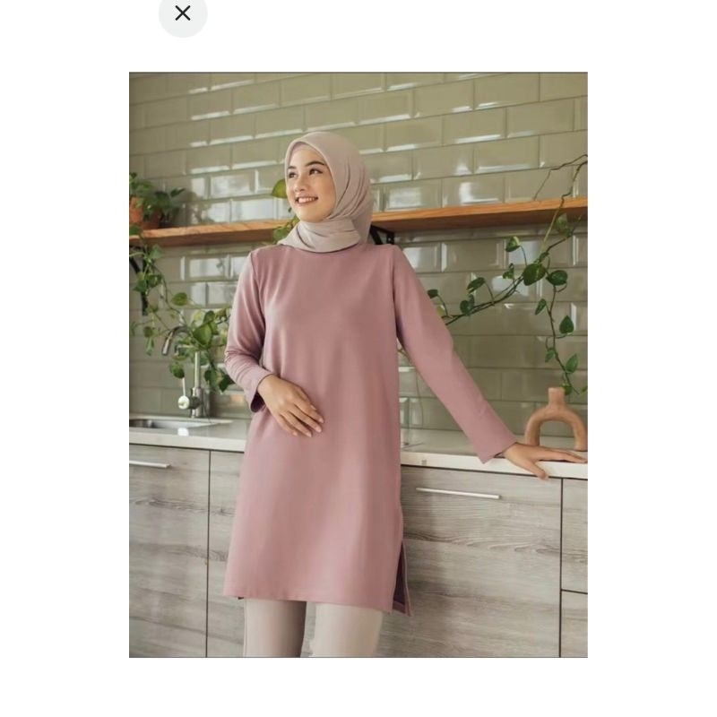 Geulis.id Basic Tunik - Mauve XL