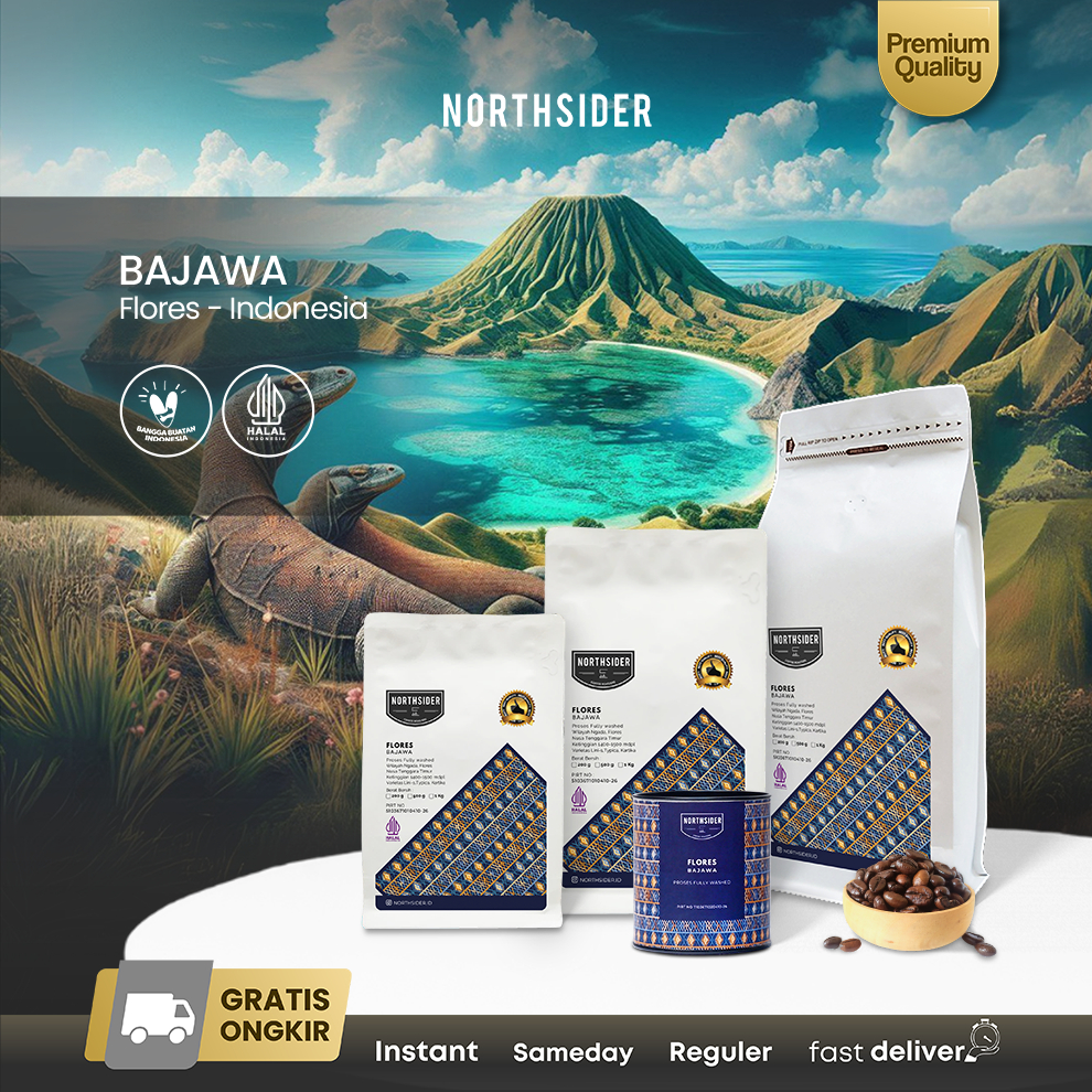 

Northsider Kopi arabika Flores Bajawa fully-washed coffee