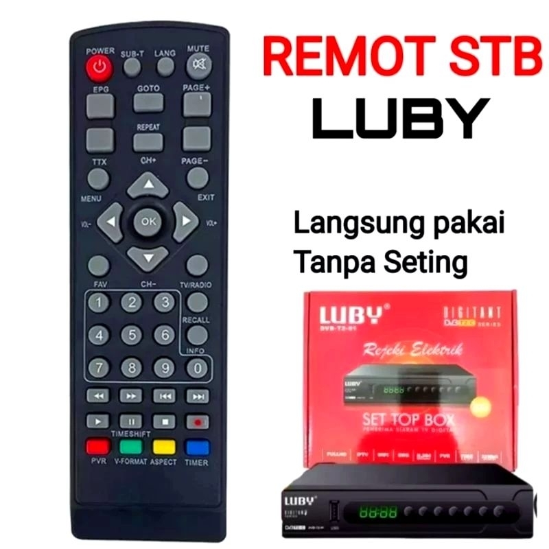 Remot set top box luby dvbt2 01 remot set top box digital luby dvbt2