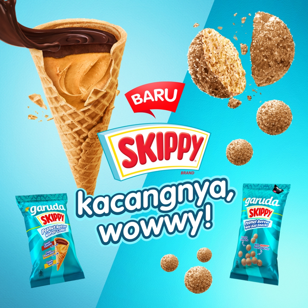 

Garuda Skippy Peanut Butter Wafer Cones 1 Pack isi 2 Renceng