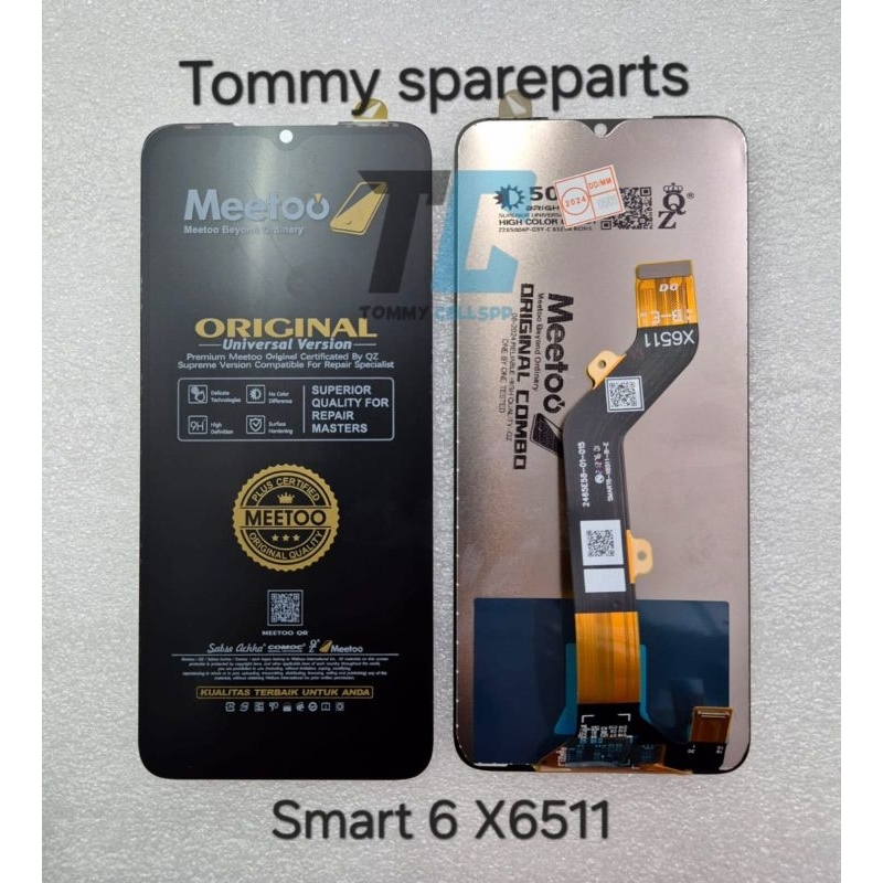 LCD TOUCHSCREEN INFINIX SMART 6 X6511 X6511B X6511C X6511E ORIGINAL METOO