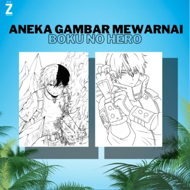 

Kertas Gambar Mewarnai A4 [ Boku no hero ]