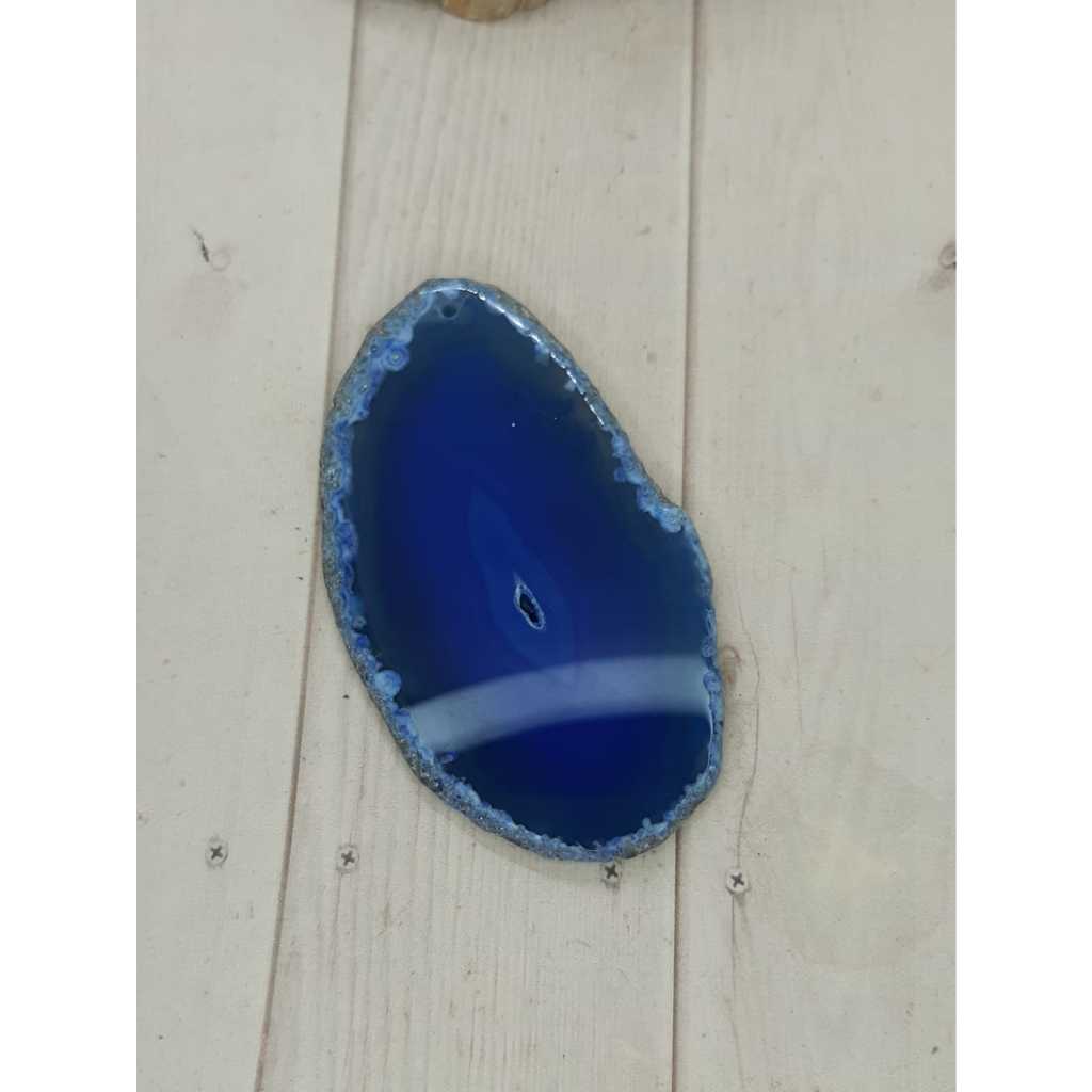 Dark Blue Agate Slice