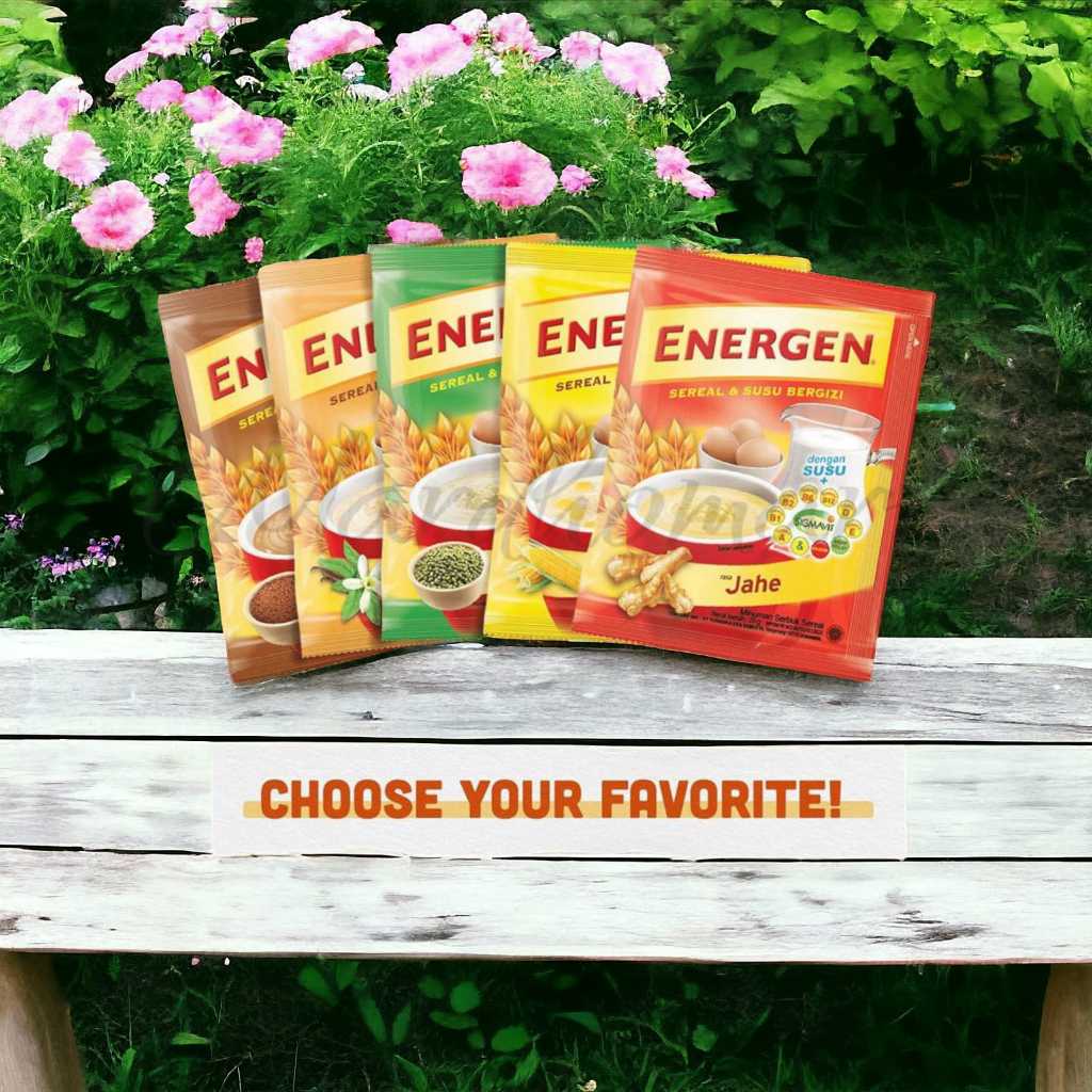

ENERGEN ALL VARIAN / ENERGEN 34GR/ENERGEN COKLAT/ENERGEN KACANG HIJAU/ ENERGEN VANILLA