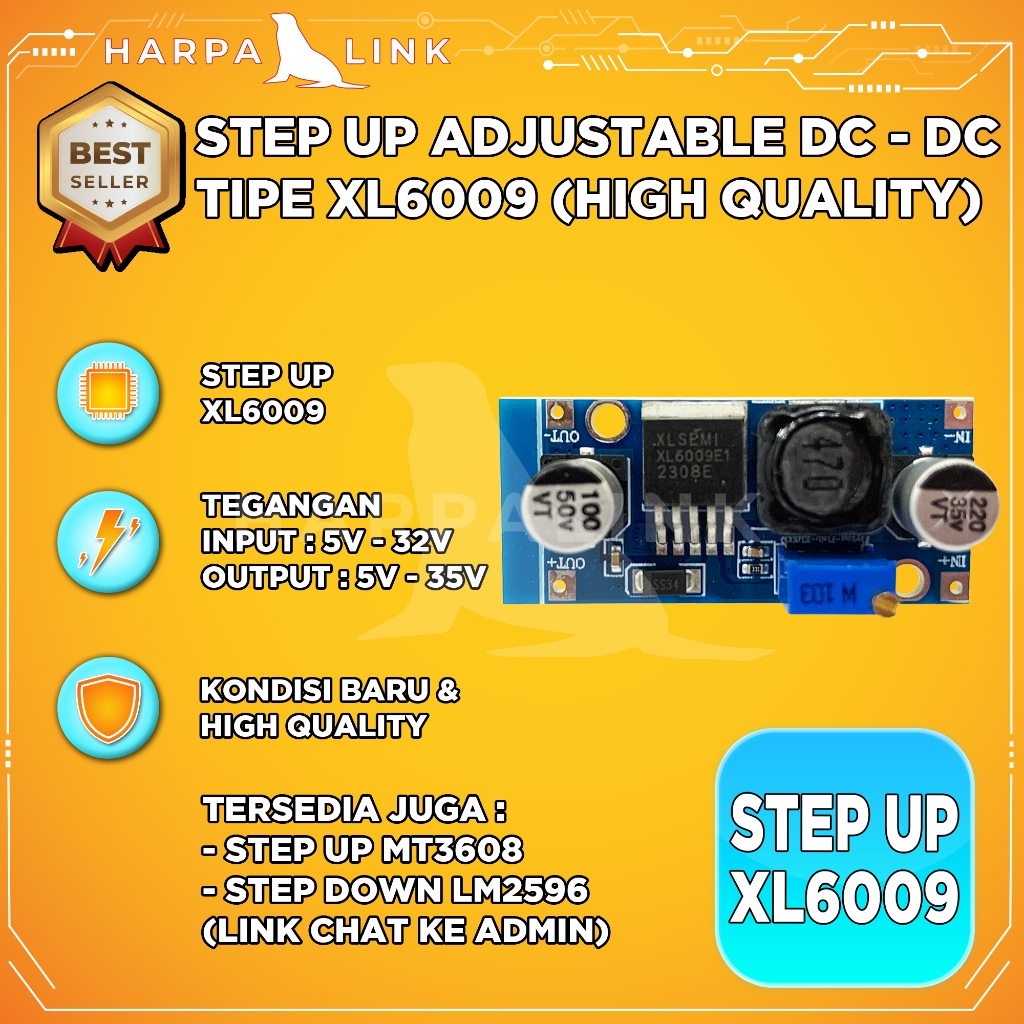 XL6009 Step Up Only DC-DC 4A Adjustable Modul DC XL-6009 / XL6009 Stepup DC Converter Adjustable DC 