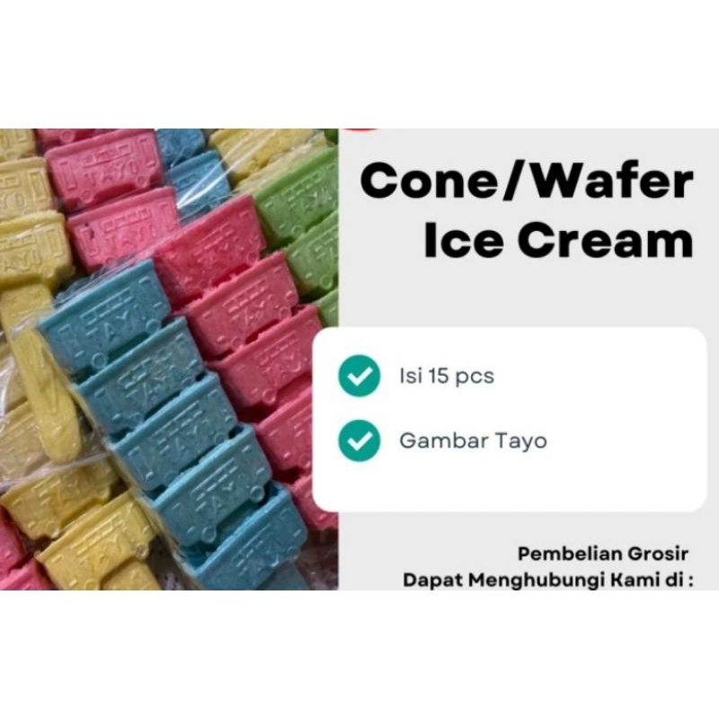 

Softcone,Cuncum,opak untuk Ice Cream model tayo