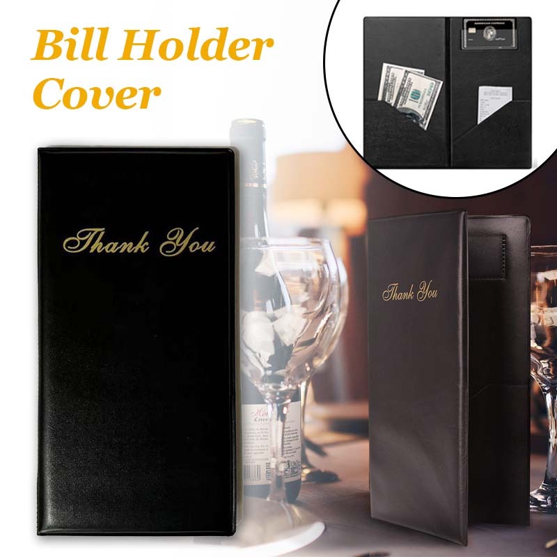 

Bill Holder PVC Bill Cover Restoran Hitam Cover Bill Resto Cafe 20*10cm