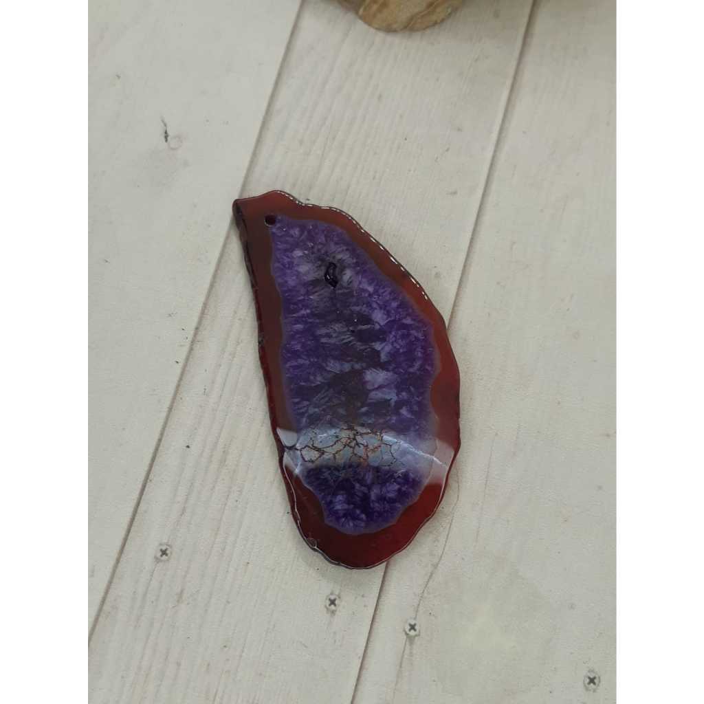 Brown Purple Agate Slice