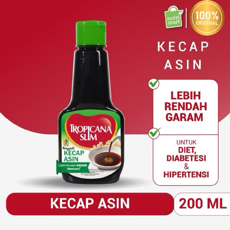 

Tropicana Slim Kecap Asin 200ml - Bantu Dukung Hidup Sehat