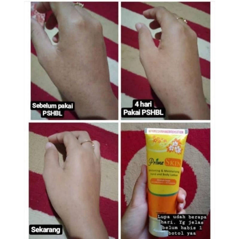 Prime skin handbody lotion||harum||menghilangkan bekas luka||menghilangkan kaki pecah-pecah