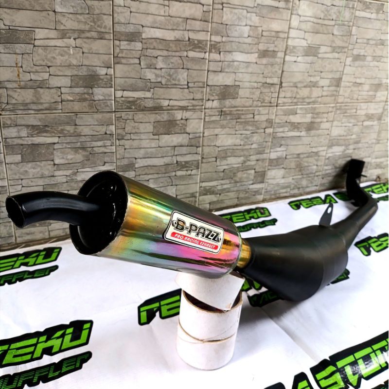 Knalpot FIZ R Standar Bpass hitam pelangi fizr 2tak racing garing kemrincing