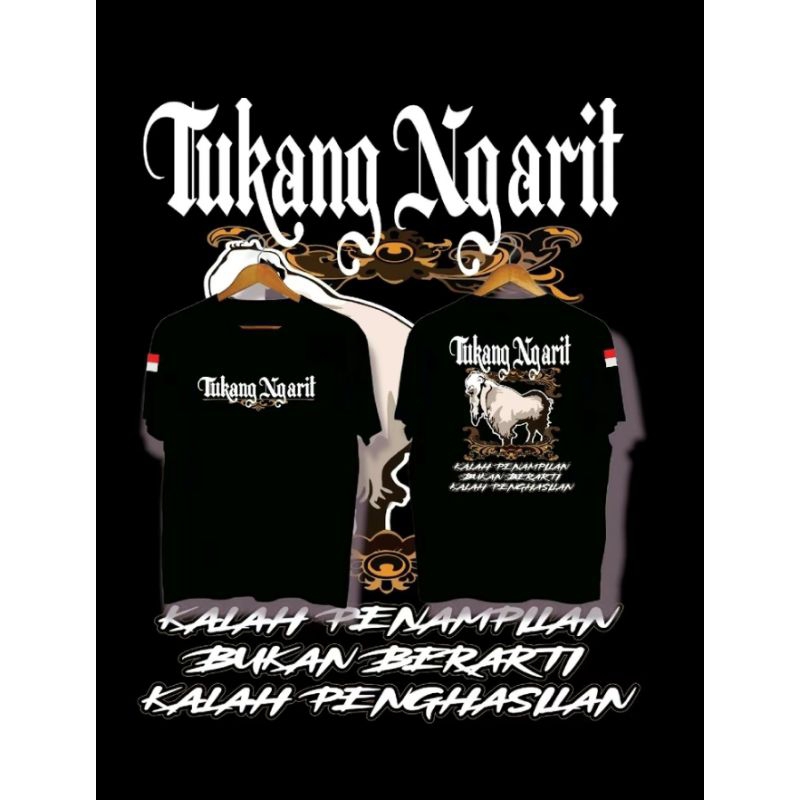 KAOS TUKANG NGARIT KAMBING PUTIH