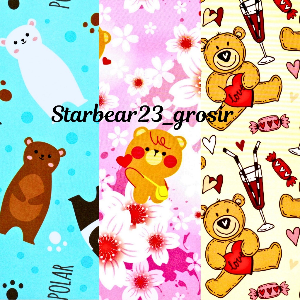 

Kertas kado Jumbo Flower Bear Sansanwawa