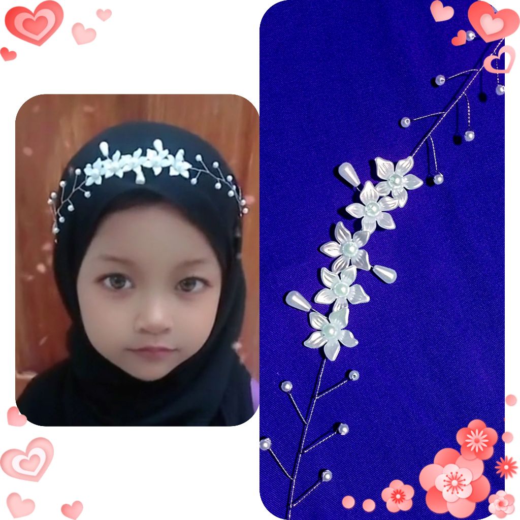 Headpiece Hijab, Headpiece Rambut Anak / Bandi Hijab / Aksesoris Rambut, Hiasan Kepala