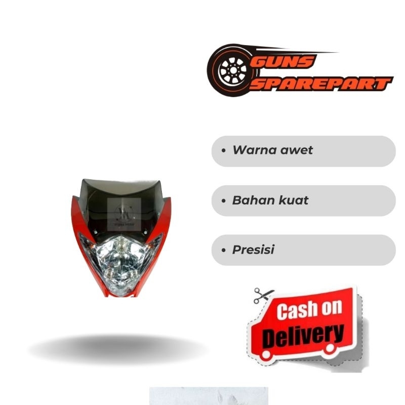 BATOK LAMPU DEPAN SATRIA FU FACELIFT / FL MERAH