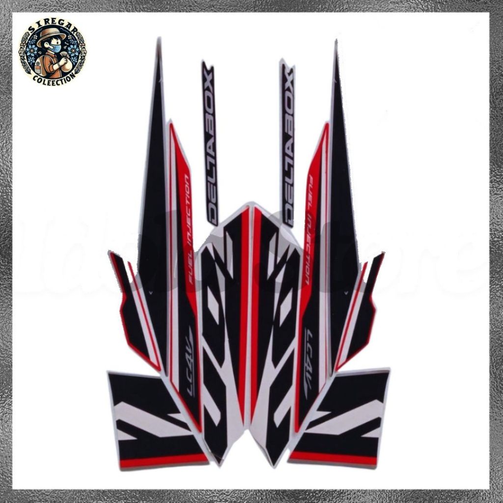 Stiker Striping Yamaha Vixion R 2017 List Stiker Merah Hitam Standar Yamaha Vixion R 2017 Termurah