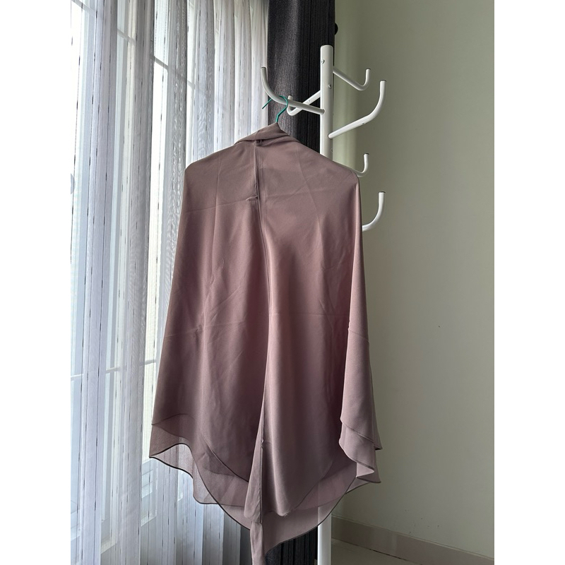 Jilbab Bergo Plus Ciput Warna Coklat Merk Khalewale Daily Original Preloved