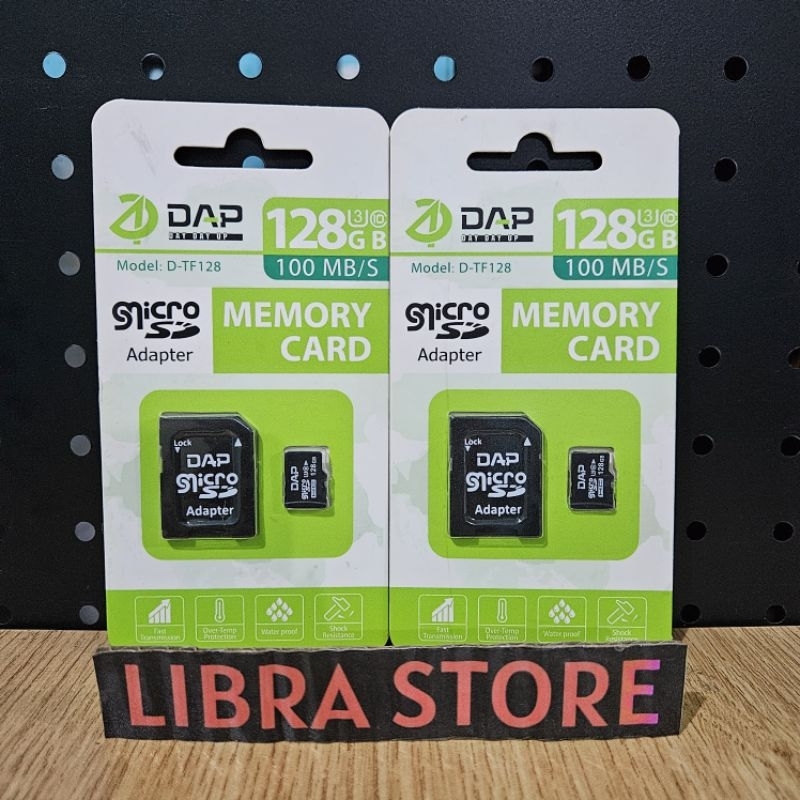 MEMORY CARD 128GB MICRO SD + ADAPTER CLASS10 DAP D-TF128