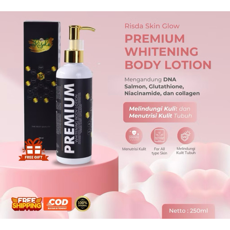 RSD SKIN - (250ML) PREMIUM BODY LOTION RSD RISDA SKINCARE PEMUTIH BADAN ORIGINAL