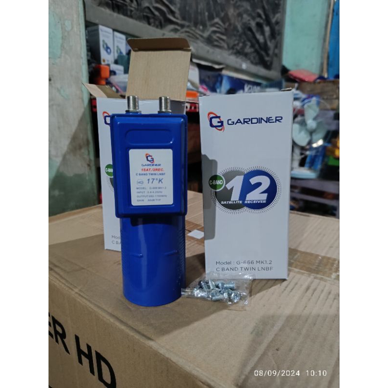 [Obral] LNB C Band Double Out MK 1.2 Gardiner - C band Twin LNBF