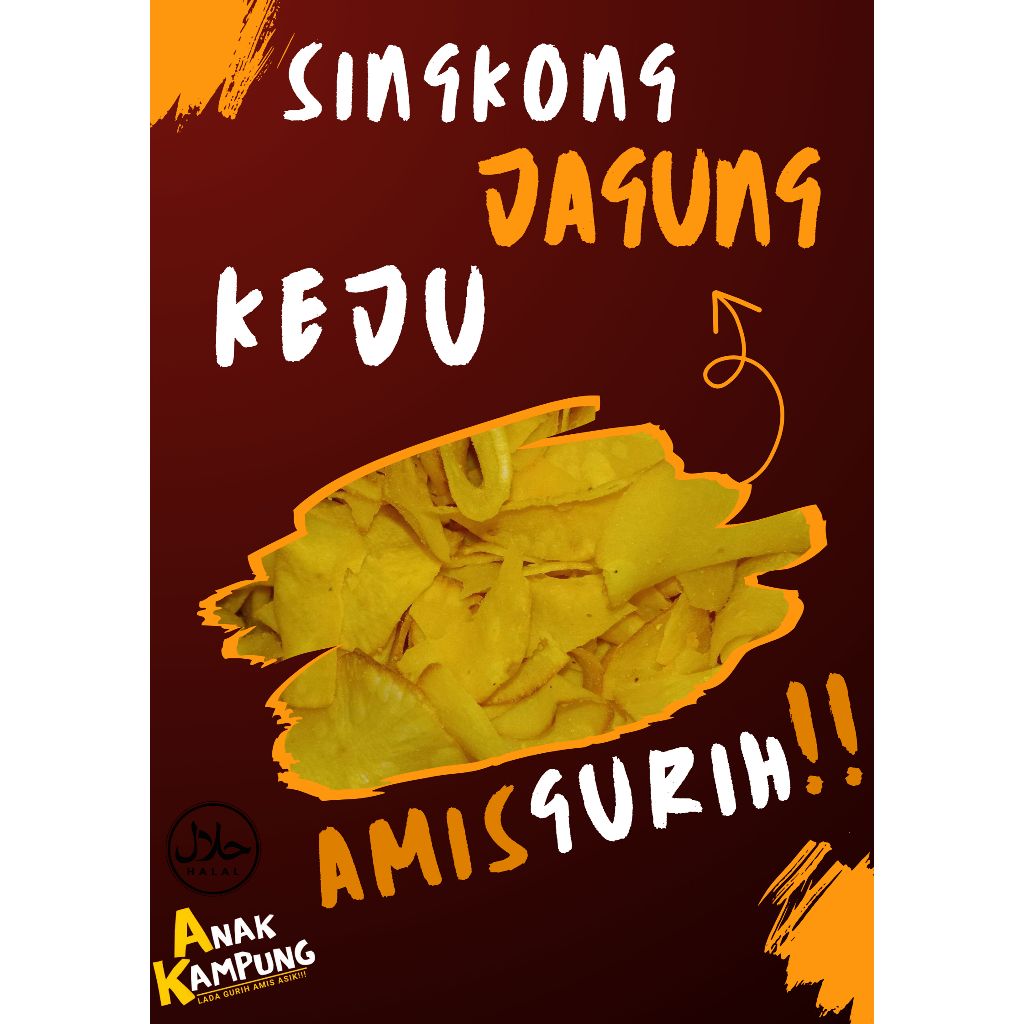 

AK Keripik Singkong Jagung Keju 50gr - Makanan Ringan
