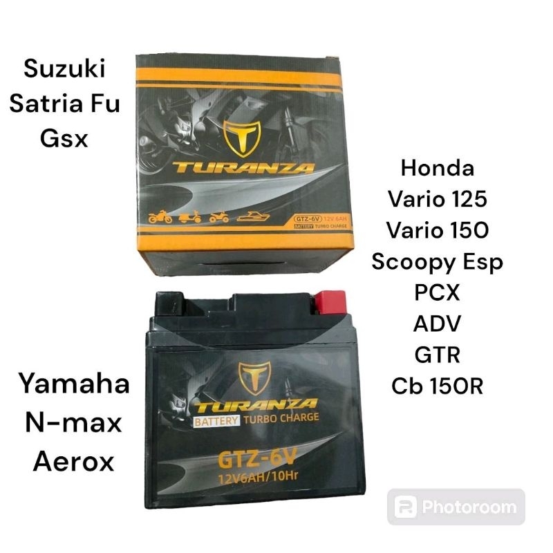Aki motor vario 150 / pcx / Adv / vario 125 / Gtr / Cb 150r / Satria fu / Gsx / n max / Aerox / Scoo