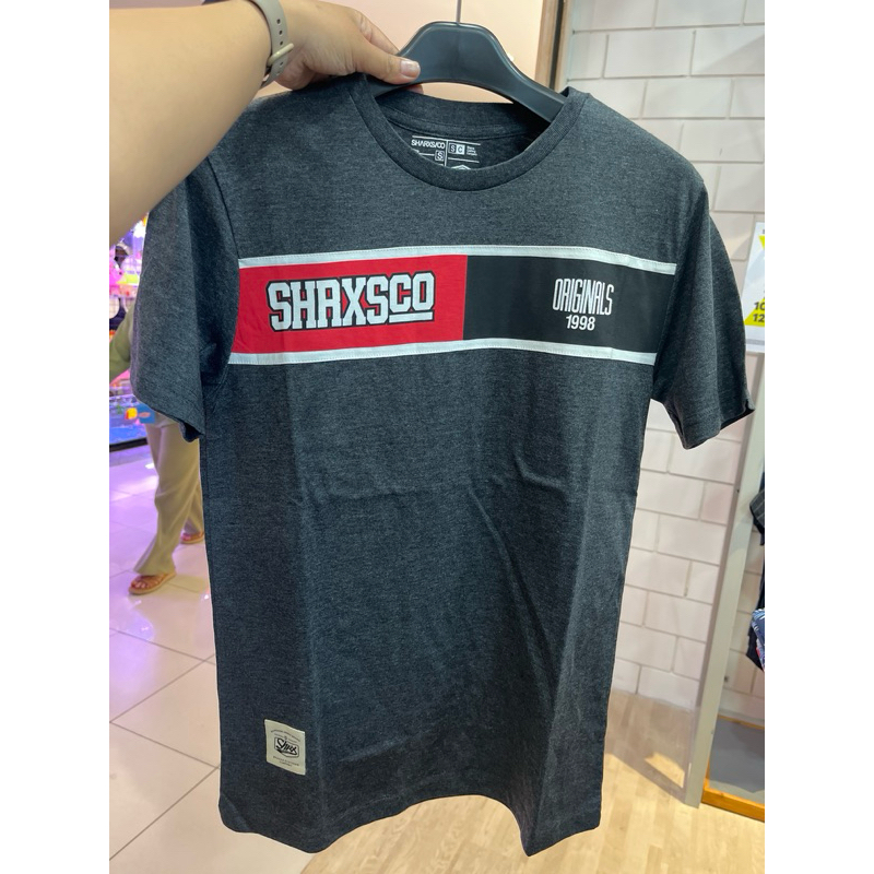 kaos pria lengan pendek gray by sharks original