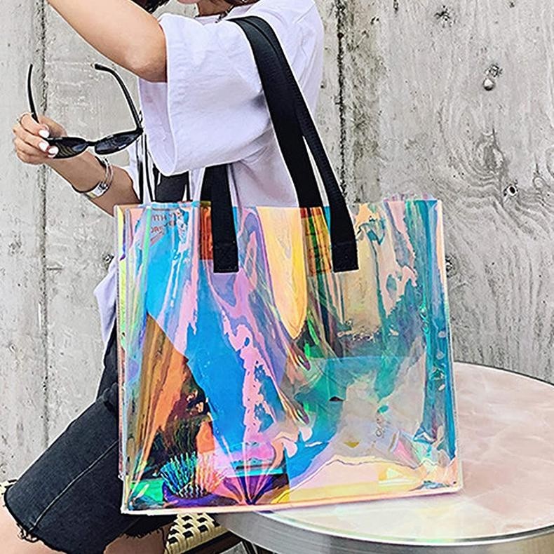 Tas Jinjing Full Mika Hologram Goodie Bag Hampers Gift Bridesmaid Tote Bag