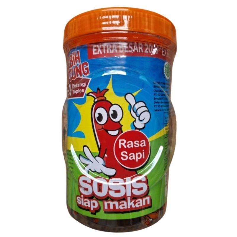 

Sosis So Nice Siap Makan Rasa Sapi 1 Toples