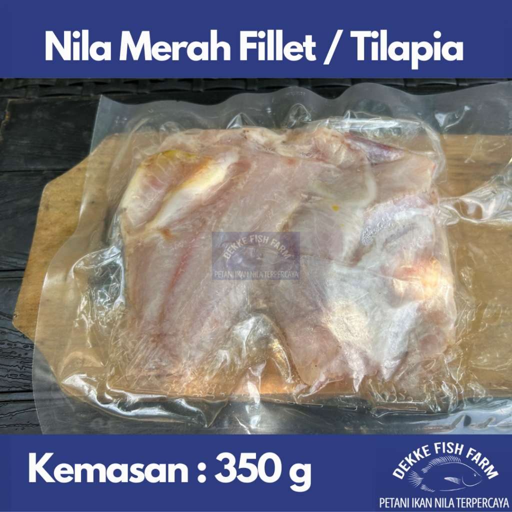 

Fillet Ikan Nila Merah / Red Tilapia Fillet Kemasan -+ 390g