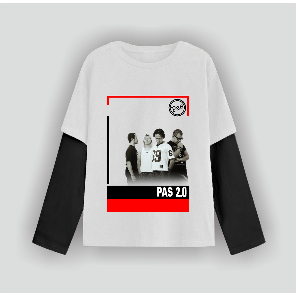 PAS BAND 2.0 DOUBLE LAYERS DISTRO LONG SLEEVE MUSIC BANDUNG