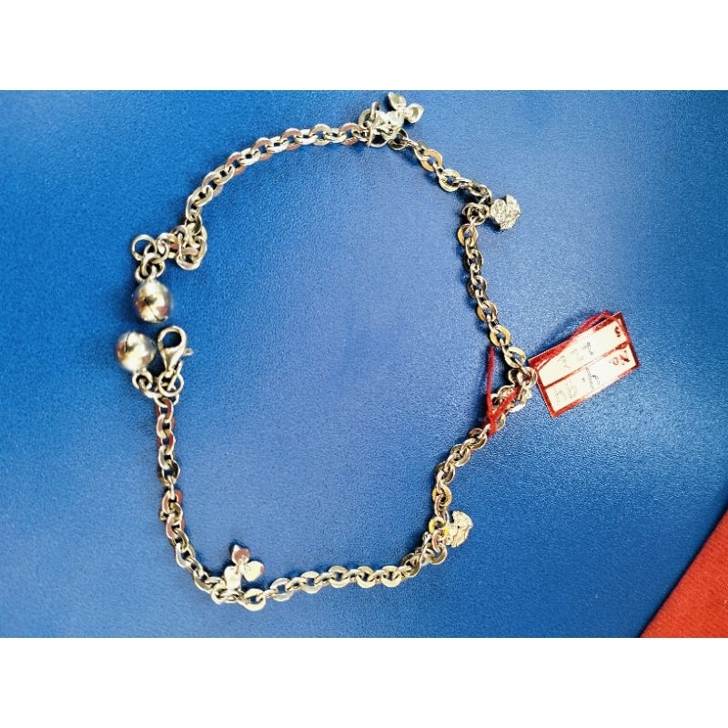 Gelang kaki perak dewasa / asli perak 925