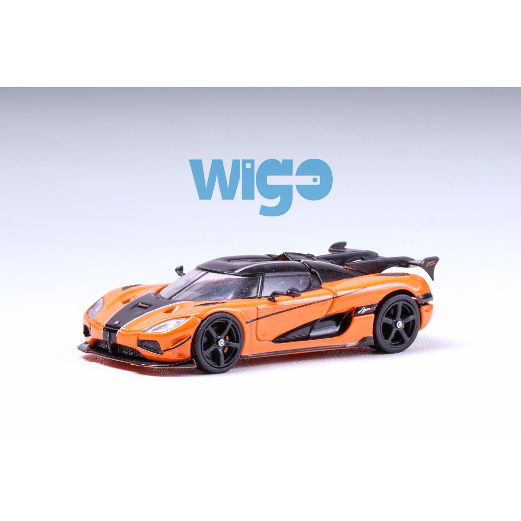 Tarmac Works LOOSE Koenigsegg Agera RS orange strip hitam Diecast