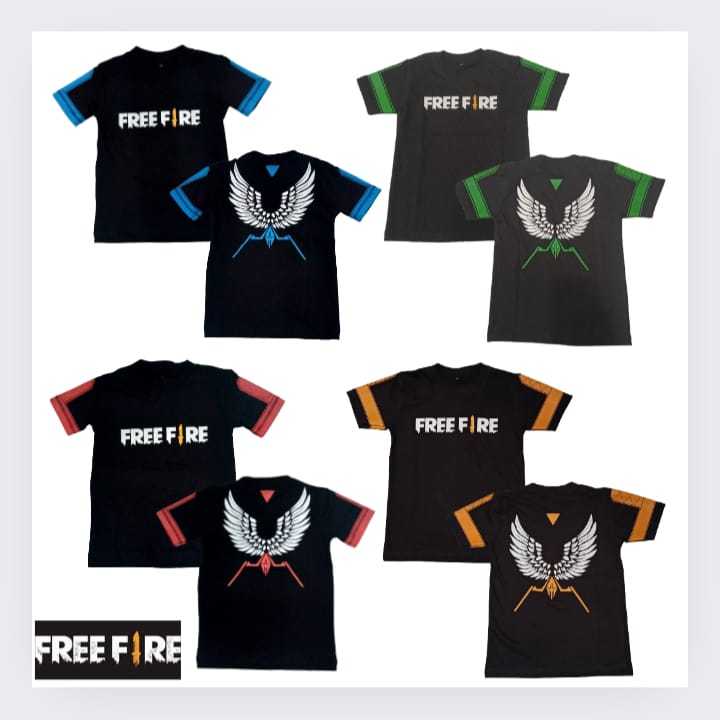 baju kaos anak gaming angel calca ff