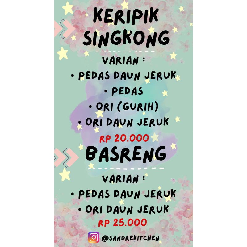 

Keripik Singkong Pedas/Original