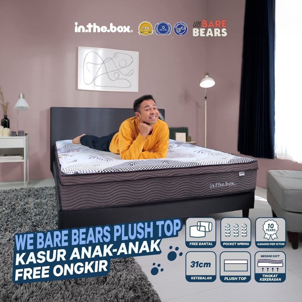 In The Box Central / Kasur Raffi Ahmad / In The Box We Bare Bear - Kasur Ukuran 90x200, 100x200, 120