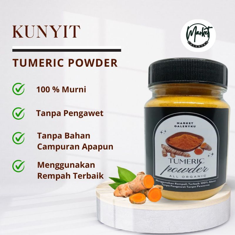 

Bumbu Dapur Kunyit Bubuk Kunir Asli Murni Turmeric Powder Premium Quality