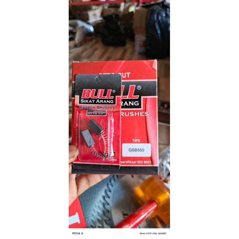Arang carbon brush bull GSB550 for mesin bor Bosch impact drill 13mm 10 set