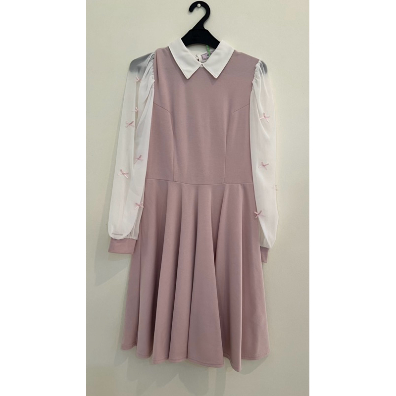Preloved - Dress Ank Rouge tangan pita