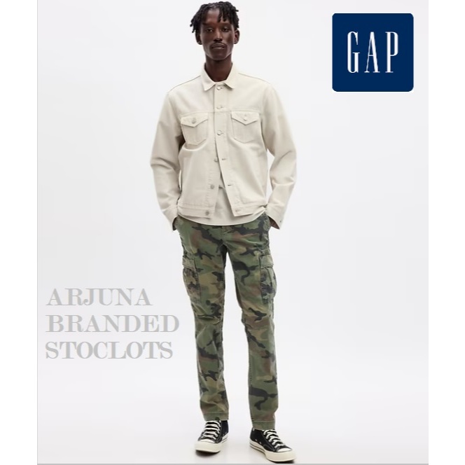 Celana Cargo Pria GAP Essential Camo