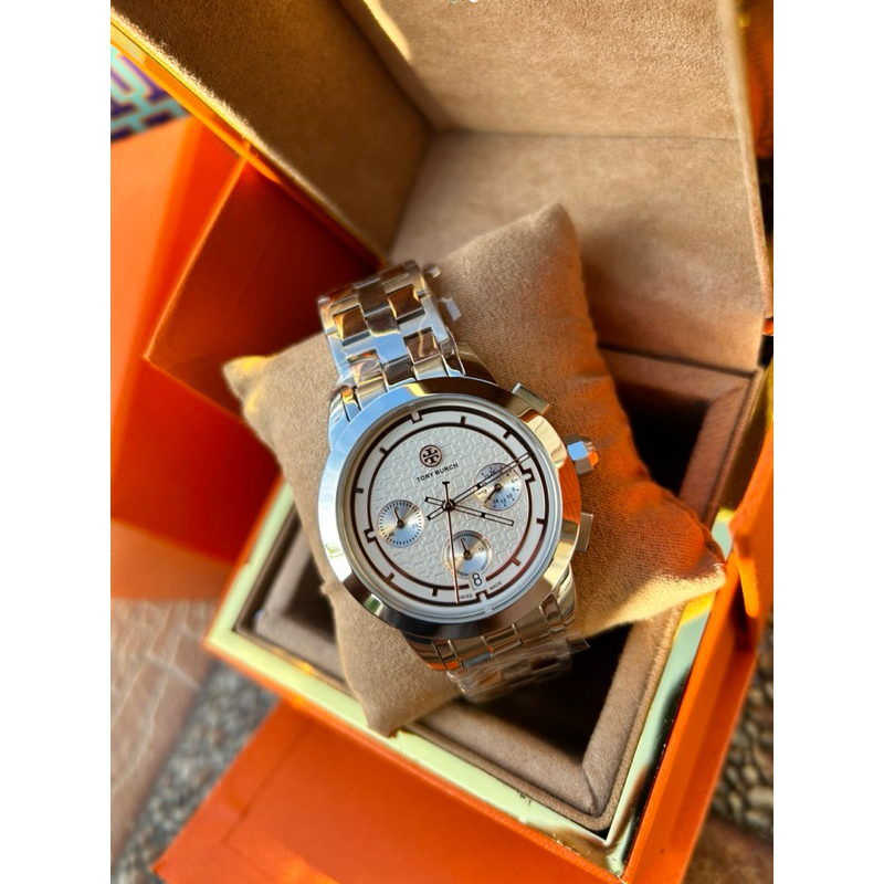 Jam Tangan Original Tory Burch TB1034 stainlessteel fullset