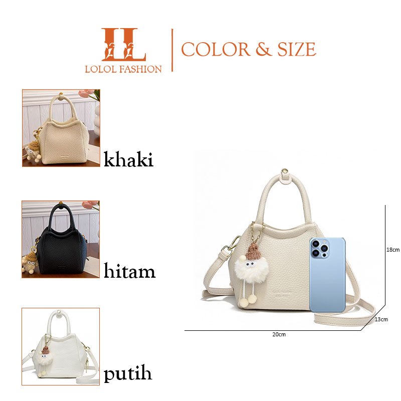 NEW LOLOL FASHION Tas Wanita Terbaru Hand Bag Selempang Bag Sling Bag Wanita Fashion Women Bag 6057
