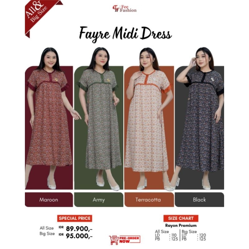 Midi Dress/Fayre Midi Dress/Fee Fashion