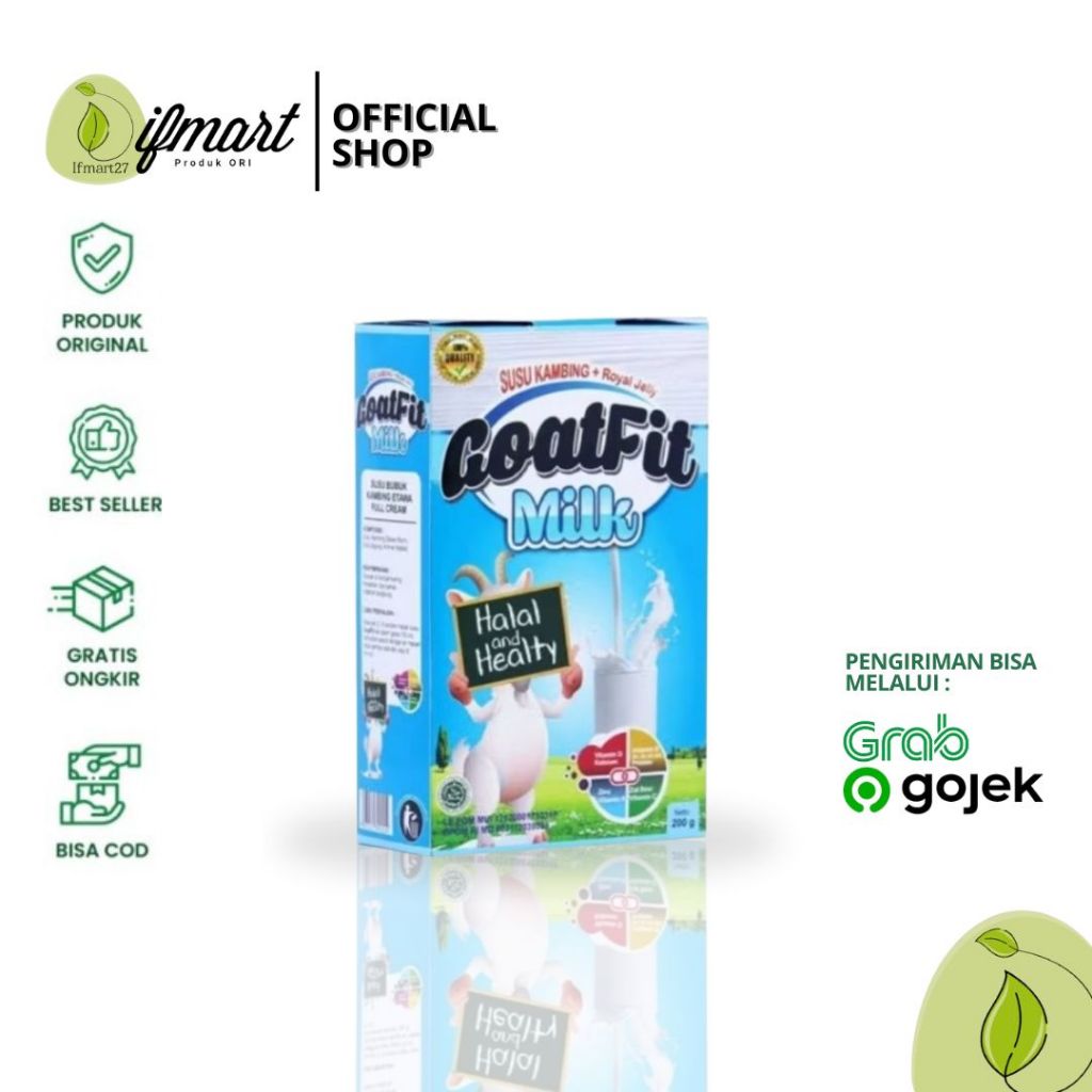 

Goatfit Susu Kambing Etawa Asli Original Milk Bubuk Royal Jelly Penambah Nafsu Makan