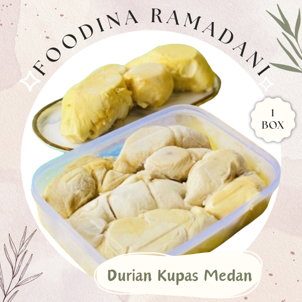 

DURIEN MEDAN Kupas - Durian Fruit Fresh [ Size 500gr ] Harga Per BOX