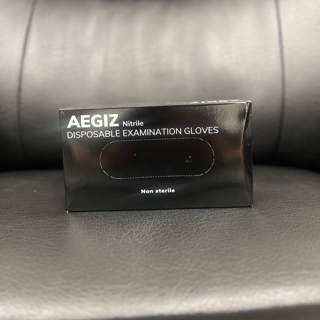 Gloves Black Tattoo Nitrile Vinyl