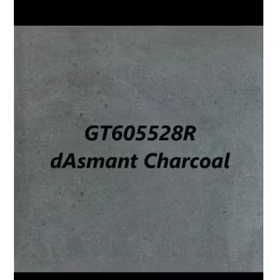 Granit Kasar/Roman Granit GT605528R dAsmant Charcoal 60x60/Granit Lantai/Ubin Keramik
